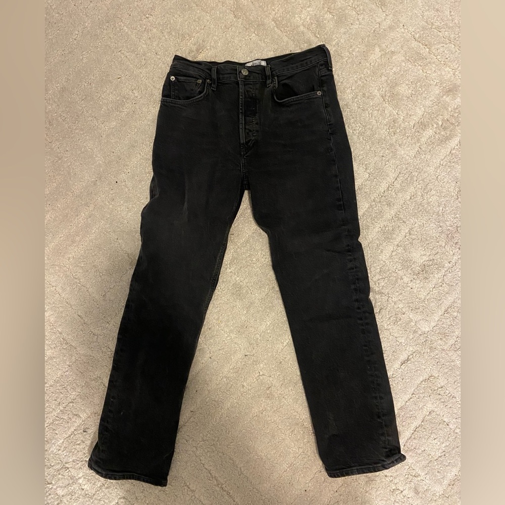 Agolde Riley crop black jeans - Picture 3 of 4